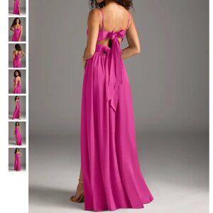 Azazie Pink Maxi Dress